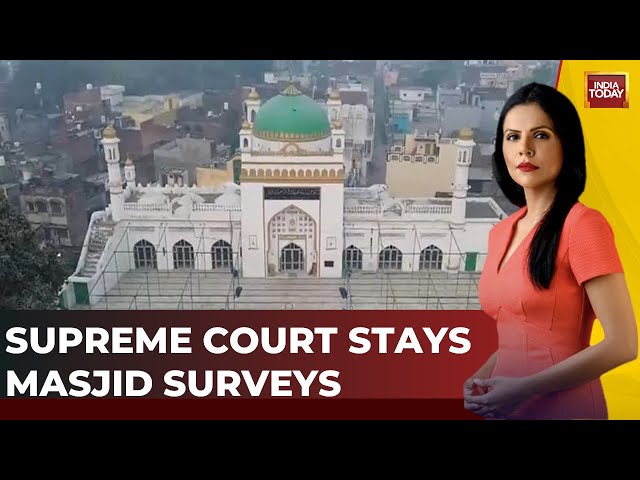 ⁣News Today With Preeti Choudhry | SC Halts ‘Temple Beneath Mosque’ Surveys | Worship Act War