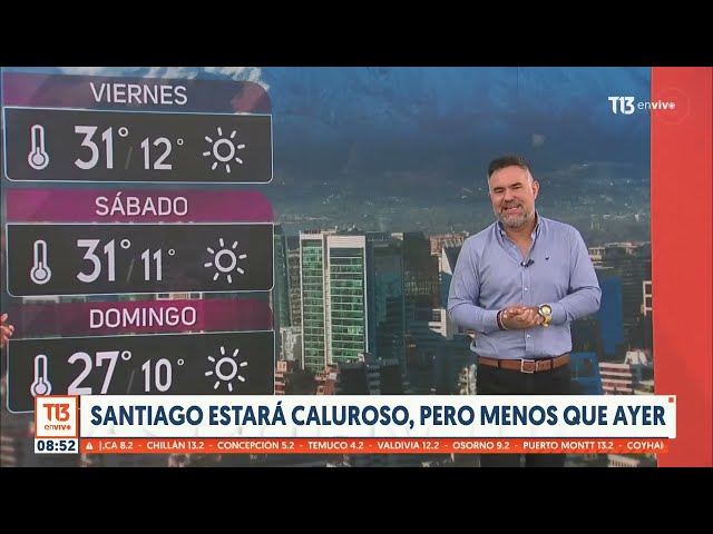 ⁣Aumento de temperatura marca el fin de la semana en Chile