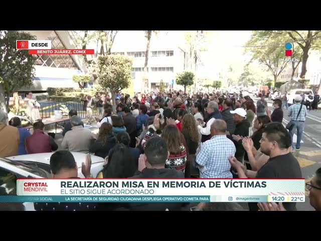 ⁣Realizaron misa en memoria de víctimas del incendio en la Benito Juárez | Crystal Mendivil