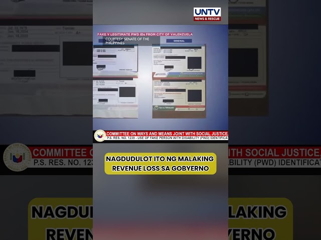 ⁣BIR, magsasagawa ng nationwide crackdown laban sa pekeng PWD ID cards