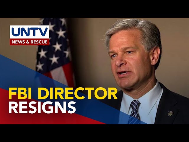 ⁣FBI Director Wray, magbibitiw bago ang pormal na panunungkulan ni Donald Trump