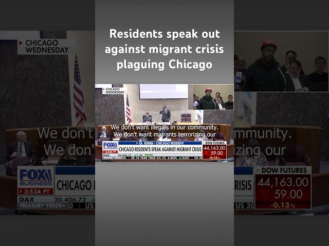 ⁣Chicago residents continue to blast Mayor Johnson over migrant crisis #shorts