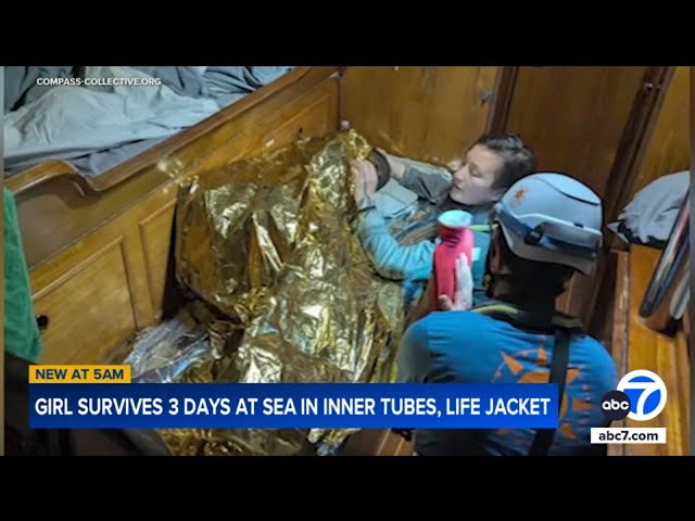 ⁣11-year-old girl survives 3 days stranded at sea with no food or water