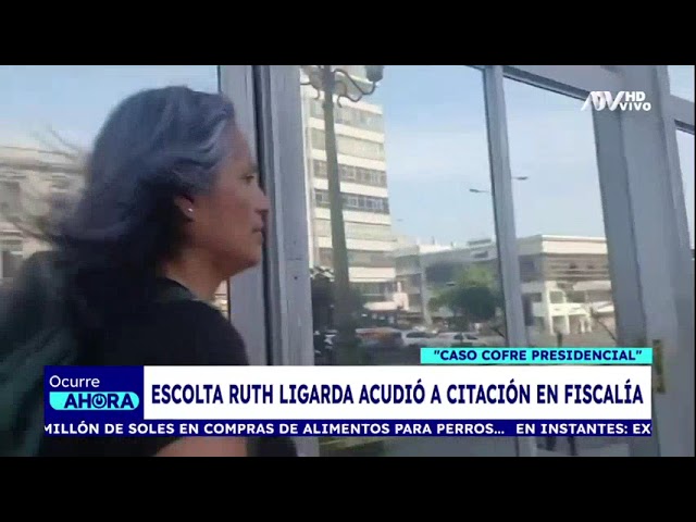 ⁣Escolta de Dina Boluarte acudió a la Fiscalía para declarar sobre caso 'El Cofre'