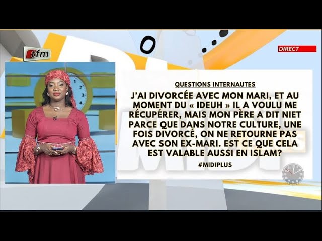 ⁣Questions 1: J'ai divorcé avec mon mari et au moment du "IDEUH" il a voulu me récupér