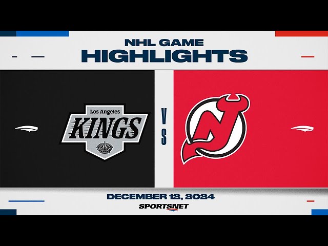 ⁣NHL Highlights | Kings vs. Devils - December 12, 2024