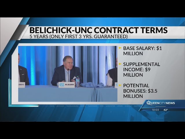 ⁣Belichick-Chapel Hill contract details released