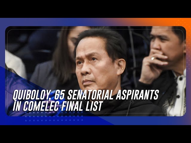 ⁣Quiboloy, 65 senatorial aspirants in Comelec final list