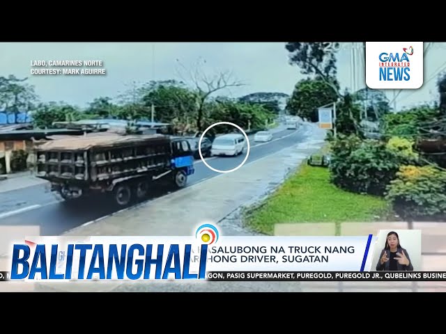 ⁣Van, sumalpok sa kasalubong na truck nang mag-overtake; parehong driver, sugatan | Balitanghali