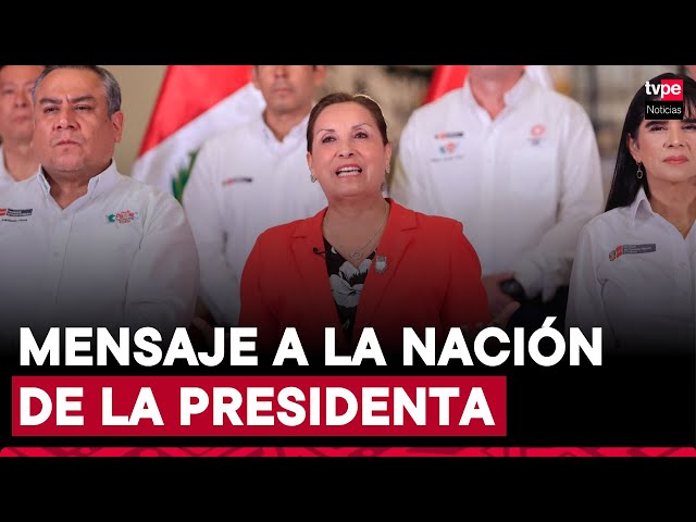 ⁣El mensaje a la nación de la presidenta de la república, Dina Ercilia Boluarte Zegarra