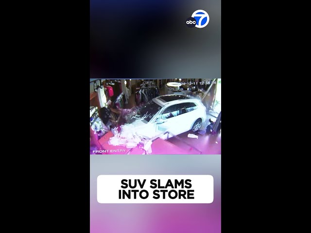 ⁣SUV slams into O.C. store