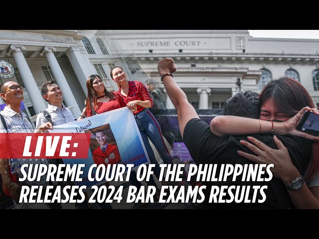 ⁣LIVE: Supreme Court releases 2024 Bar Exams Results | December 13