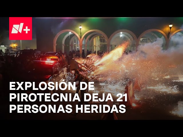 ⁣Explosión de pirotecnia en Tlalchapa, Guerrero, deja 21 pesonas heridos - En Punto