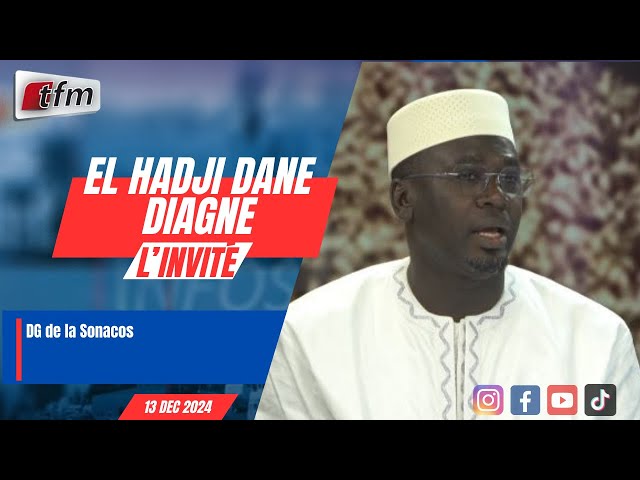 ⁣l´invite d´infos matin | El hadji Dane DIAGNE, DG de la Sonacos - 13 décembre 2024