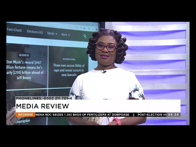 ⁣Badwam Media Review on Adom TV  (13-12-24)