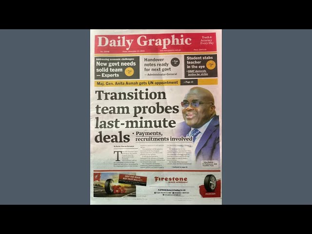 ⁣Transition team probes last-minute deals: Payments, Recruitments involved | Newspaper Review