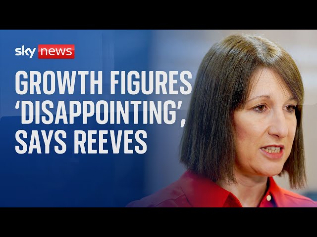 ⁣Chancellor 'disappointed' with UK economic growth