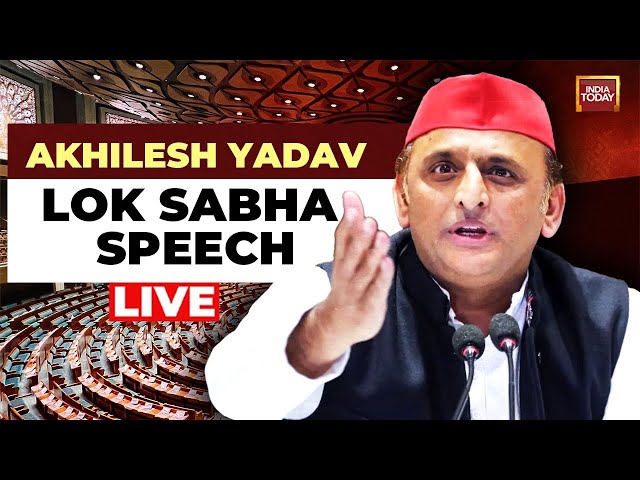 ⁣Akhilesh Yadav Lok Sabha Speech LIVE: What is Debate On Constitution Without The Presence Of PM?