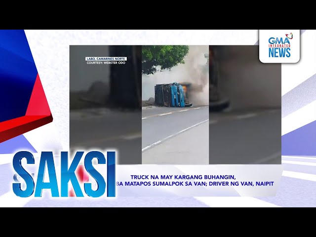 ⁣SAKSI RECAP: Truck na may kargang buhangin, tumumba matapos sumalpok... (Aired on December 12, 2024)