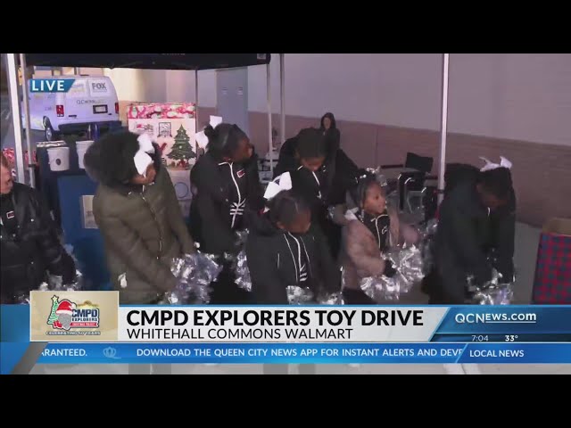 ⁣CMPD Toy Drive at Whitehall Commons Walmart