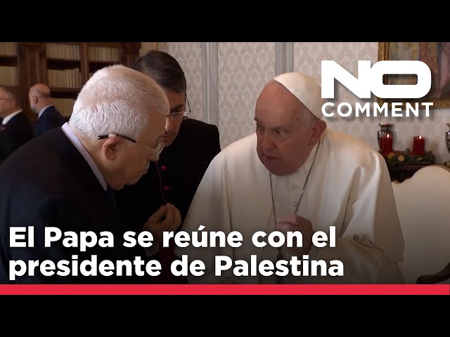 ⁣NO COMMENT: El Papa Francisco se reúne con el presidente palestino para tratar la crisis de Gaza