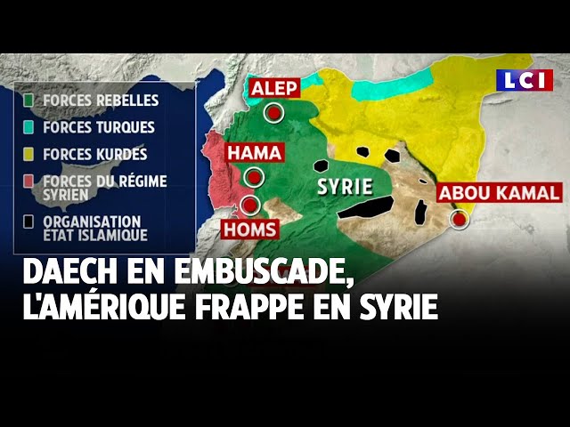 ⁣Daech en embuscade, l'Amérique frappe en Syrie｜LCI