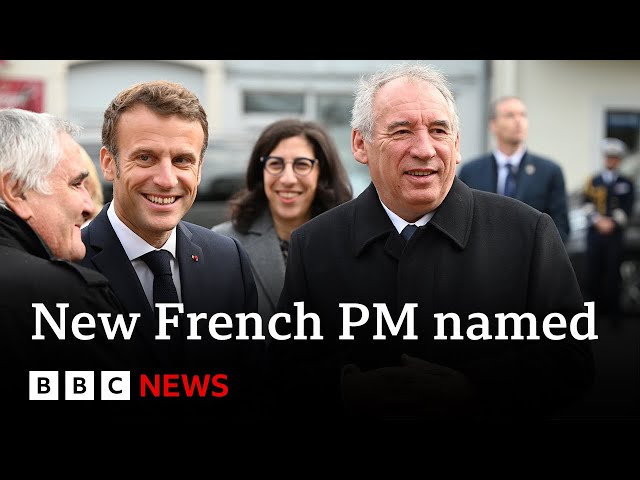 ⁣President Emmanuel Macron names centrist François Bayrou as French PM  | BBC News