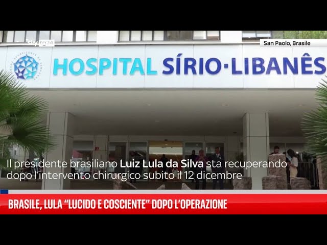 ⁣Brasile, Lula è "lucido" dopo l'operazione