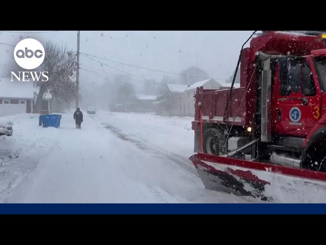 ⁣Massive snowstorm slams millions