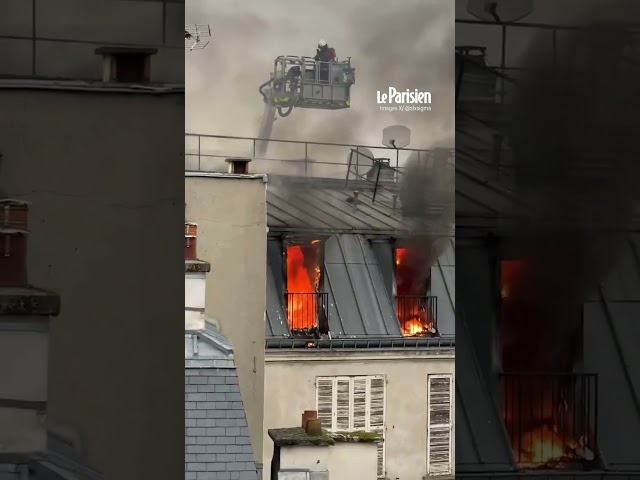 ⁣Un incendie s'est déclaré dans un immeuble du XVIe arrondissement de Paris