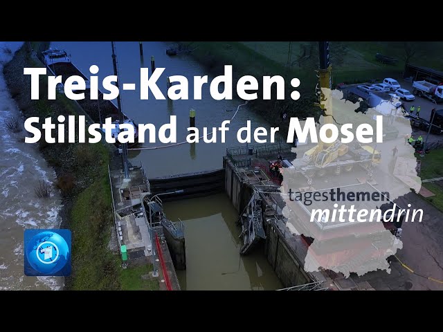 ⁣Treis-Karden: Stillstand auf der Mosel | tagesthemen mittendrin