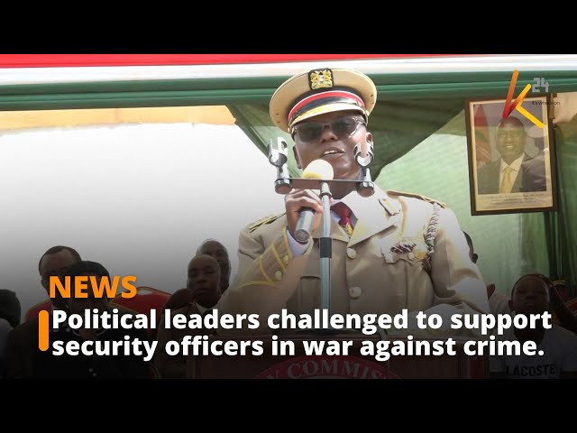 ⁣Political leaders challenged to support security officers in war against crime.