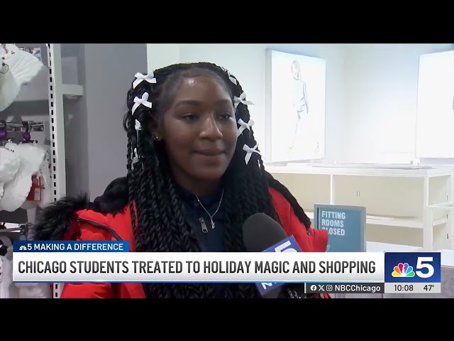 ⁣Chicago students treated to holiday magic and shopping