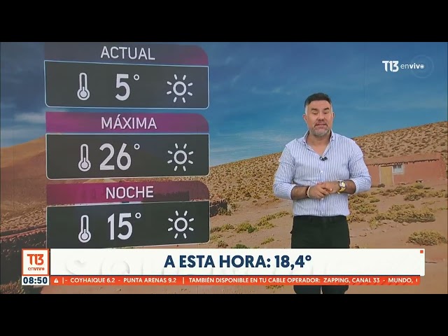 ⁣Altas temperaturas para el fin de semana en Chile Pronóstico del tiempo