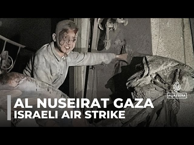 ⁣Israeli air strike on al Nuseirat: Dozens killed or injured in attack on homes