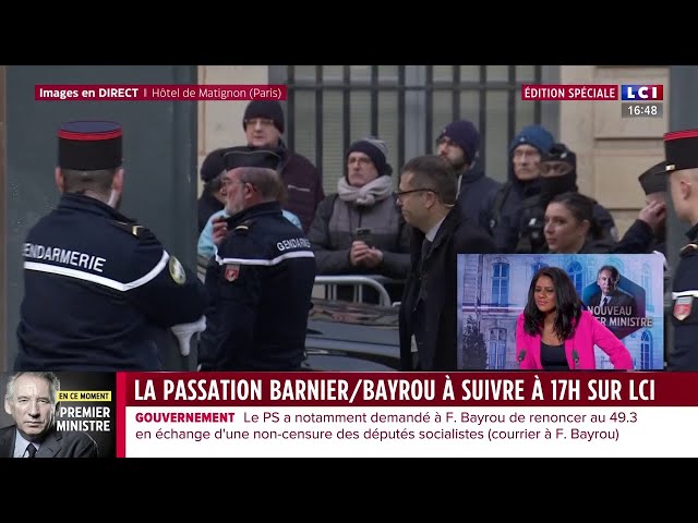 ⁣ Suivez en direct sur LCI la passation de pouvoir entre Michel Barnier et François Bayrou