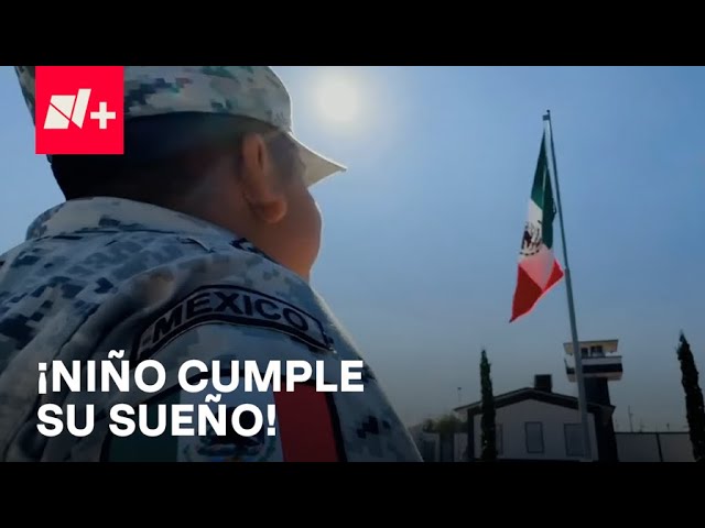 ⁣Niño con autismo cumple su sueño y es elemento de la Guardia Nacional - Despierta