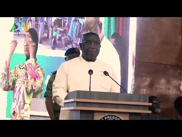 ⁣Sierra Leone's President Dr. Julius Maada Bio, at the National Salone Civil Festival 2024