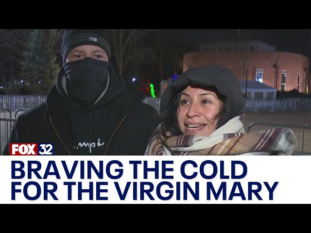 ⁣Feast of Our Lady of Guadalupe: Thousands brave freezing cold in Chicago suburb