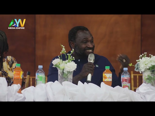 ⁣Minister of Agriculture, Dr. Henry Musa Kpaka, at the National Salone Civil Festival 2024