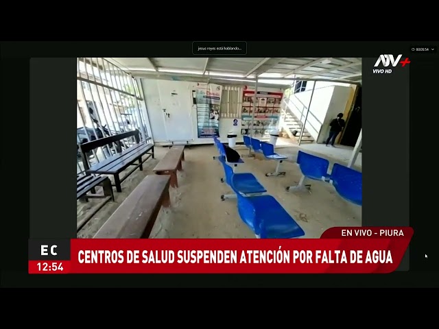 ⁣Piura: Centros de salud suspenden atención por falta de agua