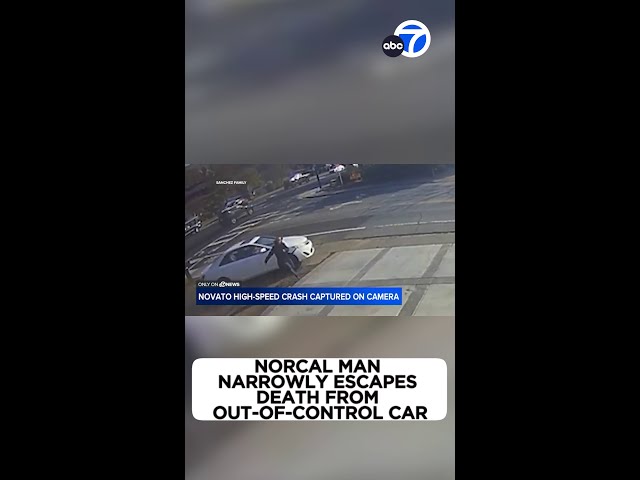 ⁣NorCal man narrowly escapes death from out-of-control car