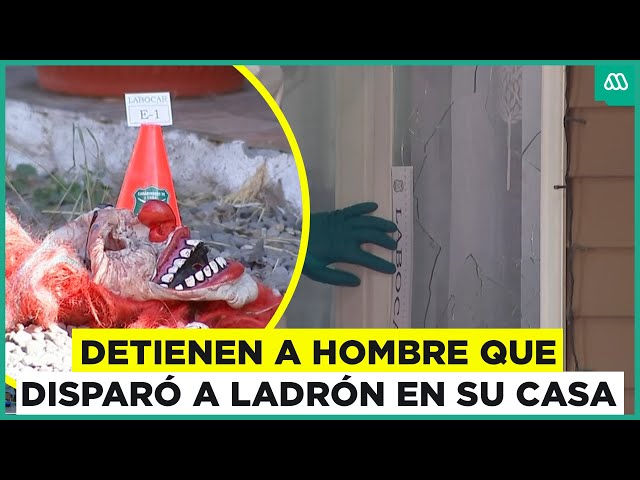 ⁣Entraron armados y con máscaras: Detienen a dueño de casa que disparó a delincuente