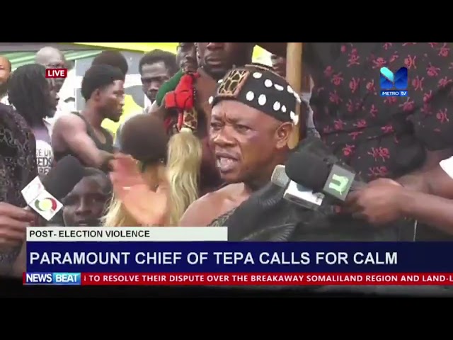 ⁣Paramount Chief of Tepa calls for calm