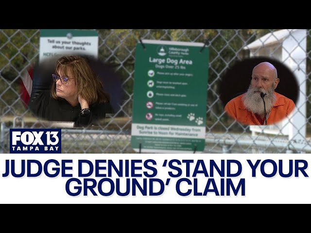 ⁣Judge denies 'stand your ground' claim in dog park murder case