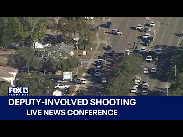 ⁣Pasco sheriff news conference on deputy-involved shooting