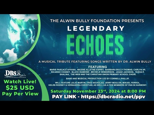 ⁣Legendary Echoes -  a concert featuring songs written by the late Dr. Alwin Bully