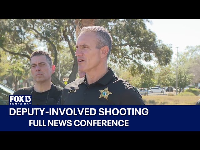 ⁣Pasco Sheriff's Office news conference on deputy involved shooting