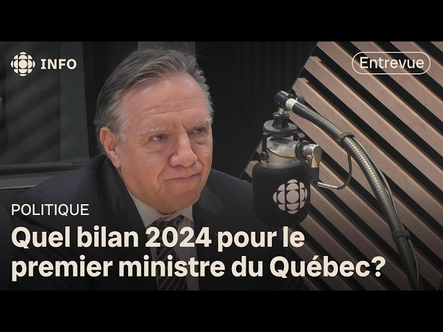 ⁣François Legault répond en direct à nos questions sur son bilan de l'année 2024