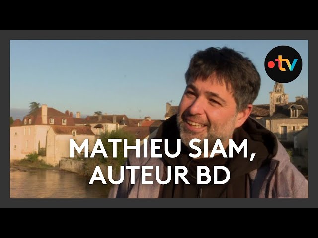 ⁣Mathieu Siam, auteur de bandes dessinées en résidence à Montmorillon